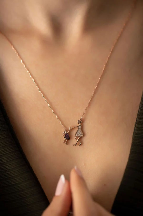 Mother & Daughter Necklace - Image 2
