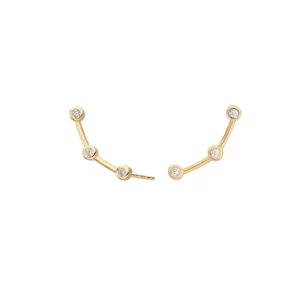 Crawler Gold Plated Earrings