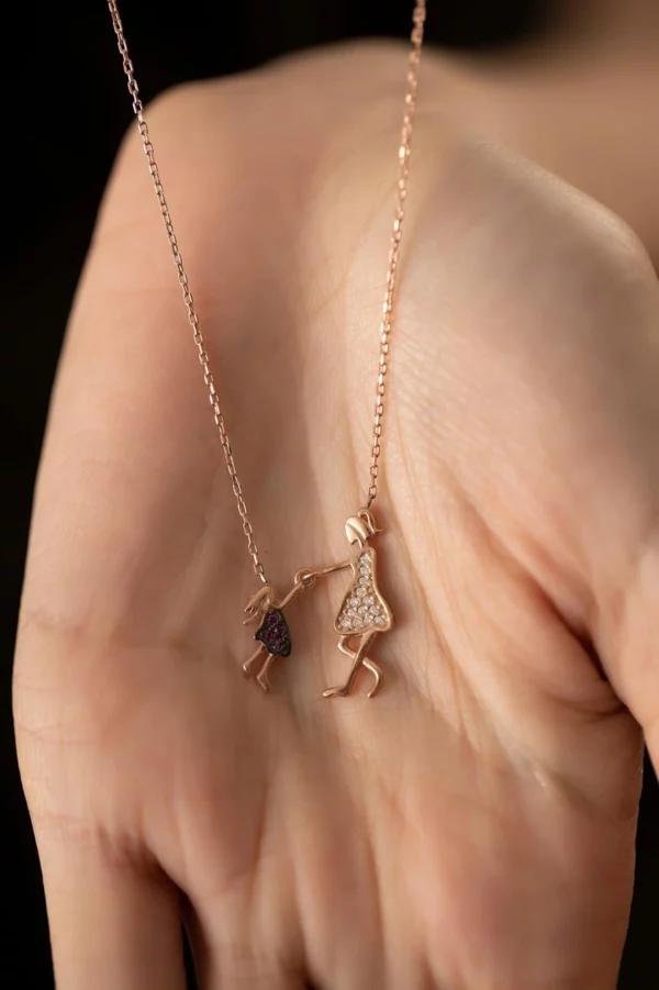 Mother & Daughter Necklace - Image 4