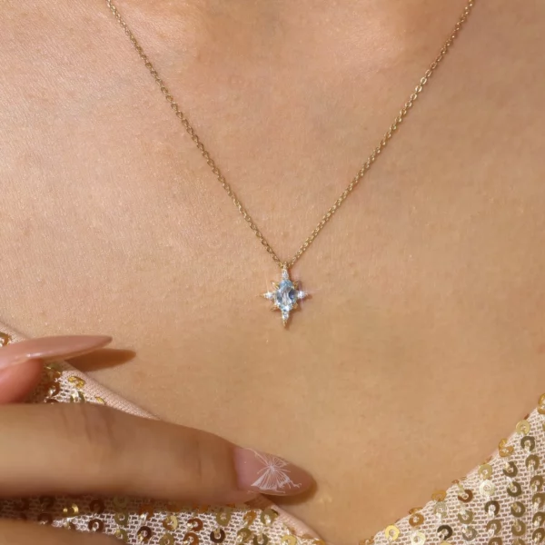 Ocean Star Sky Blue Topaz Necklace - Image 2