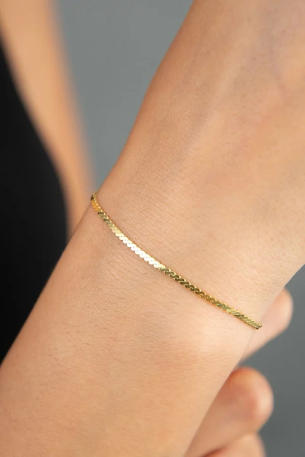 Minimalist Gold Bracelet - Image 2
